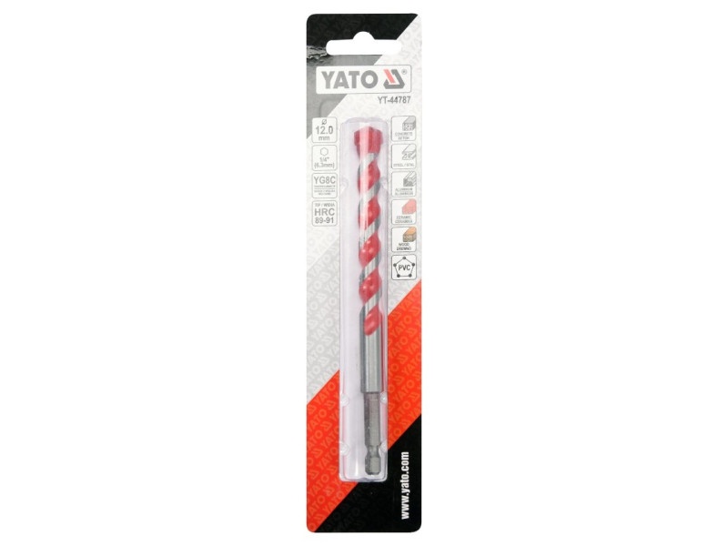 YATO Burghiu universal 12,0 x 120/70 mm suport bit - 2 | YEO