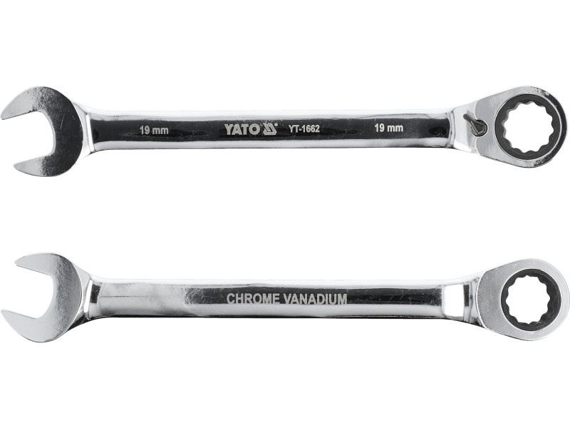 YATO Cheie stea cu clichet 19 mm / 245 mm 72T CrV - 4 | YEO