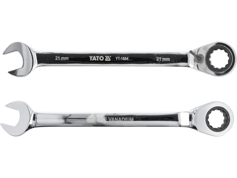 YATO Cheie stea cu clichet 21 mm / 290 mm 72T CrV - 3 | YEO