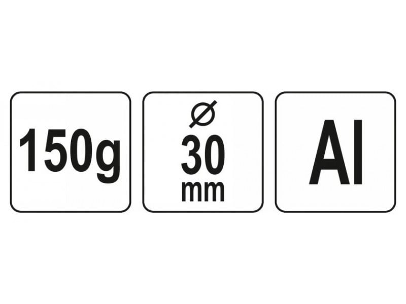 YATO Ciocan din aluminiu 150 g - 2 | YEO