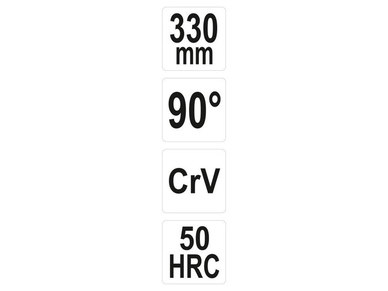 YATO Clește cu nas îndoit 90° 330 mm CrV