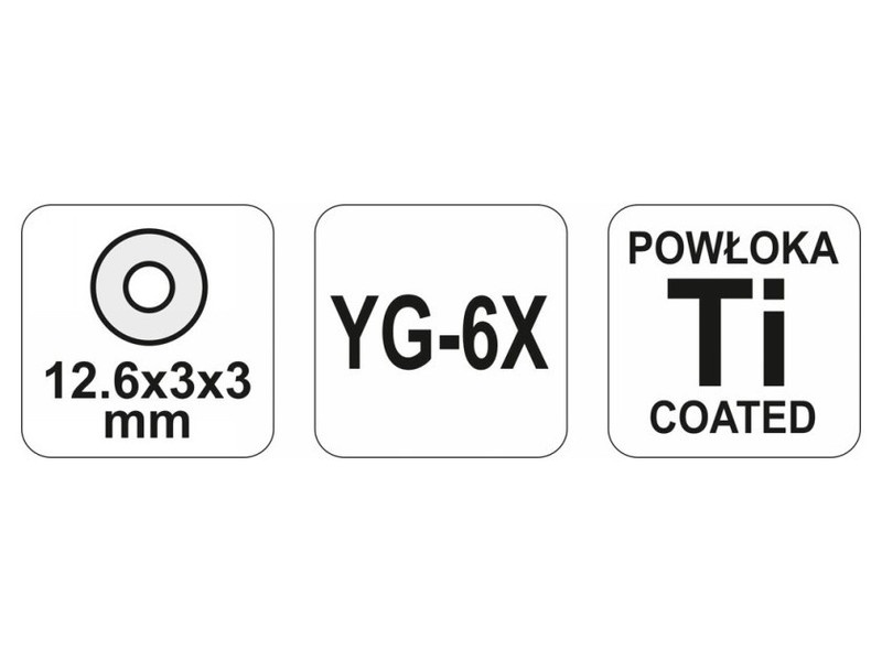 YATO Disc de tăiat țigle 12,6 x 3 x 3 mm (pentru tăietorul de țigle YT-3703) - 2 | YEO