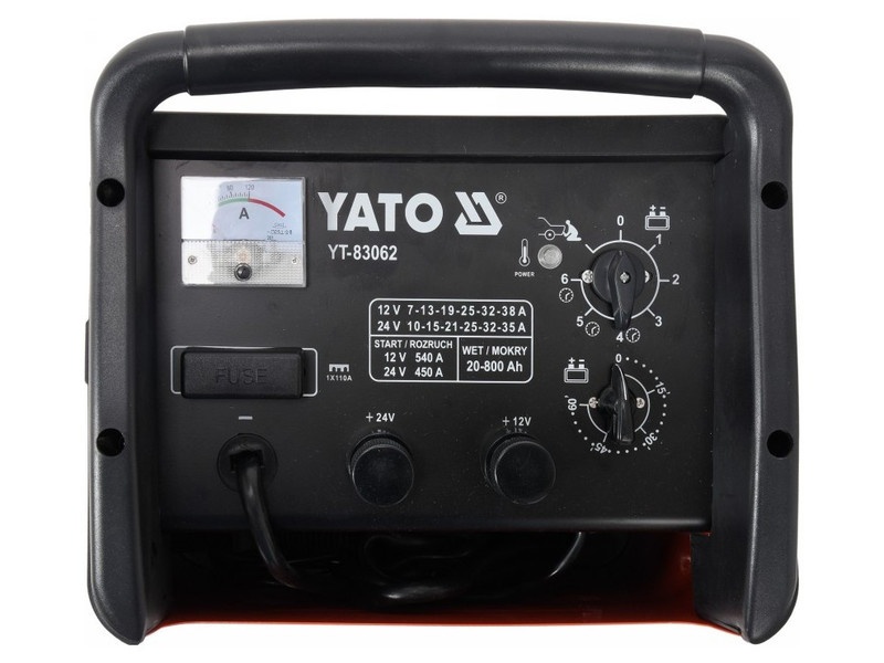 YATO Încărcător de baterii-starter 12-24 V / 540A / 20-800 Ah - 1 | YEO