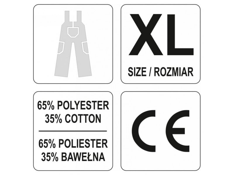 YATO Pantaloni de grădinărit de siguranță dimensiune XL 7 buzunare Dan - 1 | YEO