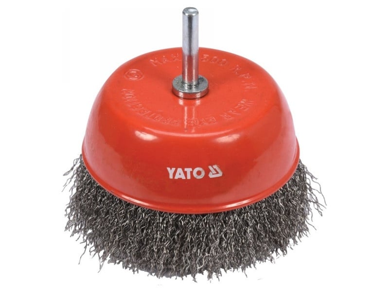 YATO Perie pentru vase de robinet 100 mm inox