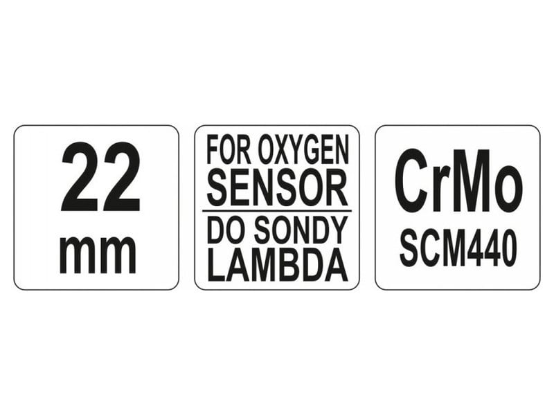 YATO Senzor Lambda soclu 22 mm CrMo - 3 | YEO