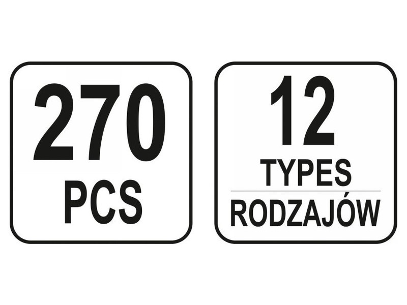 YATO Set de brevete din plastic 270 piese Mercedes