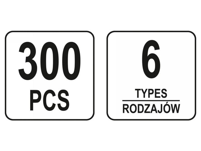 YATO Set patent din plastic 300 piese Opel