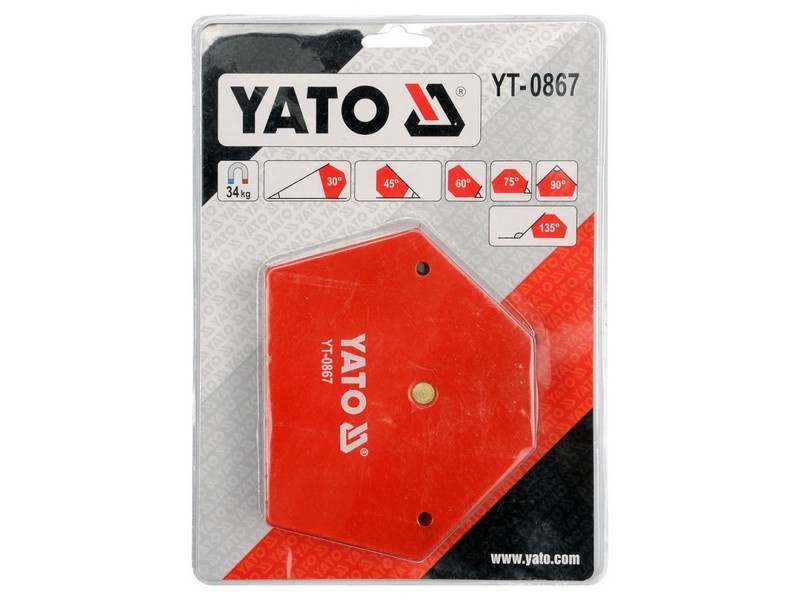 YATO Suport pentru piese de sudură magnet 111 x 136 x 24 mm/34 kg - 1 | YEO