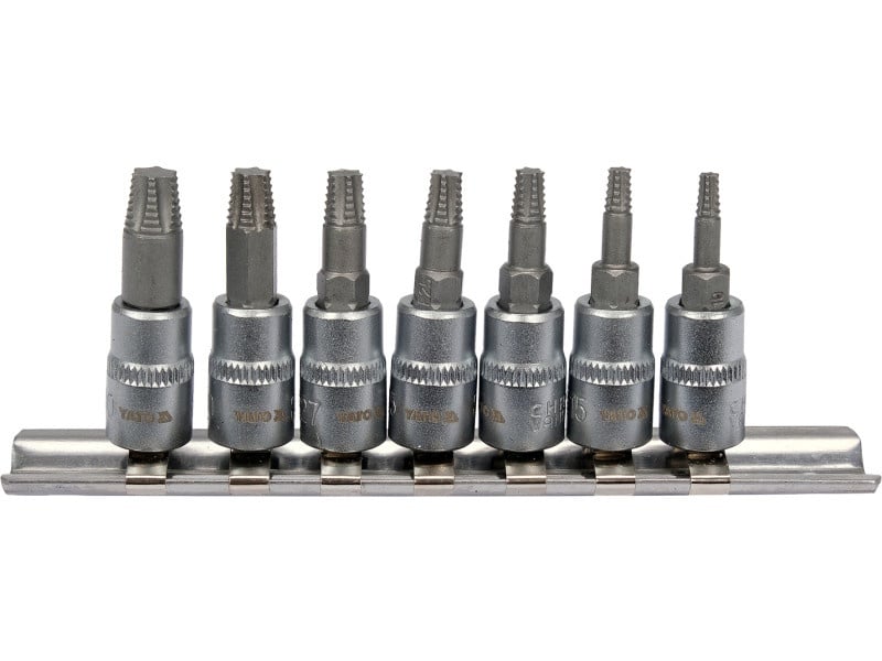 YATO Wrecking Torx șurub extractor soclu set 7 piese 1/4"