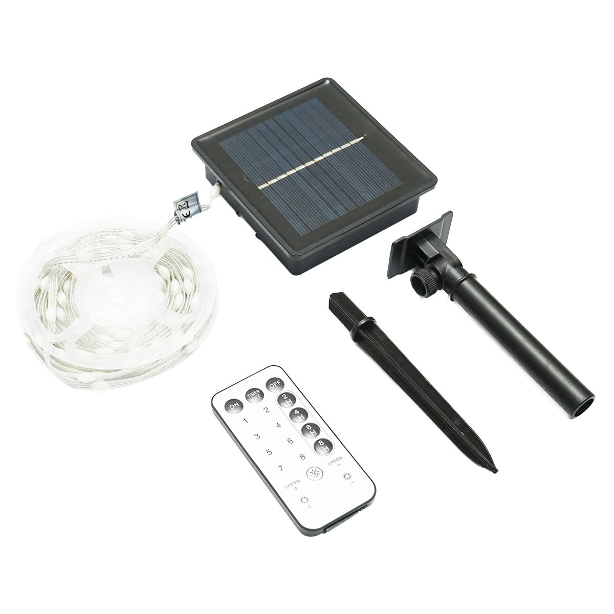 Banda LED cu panou solar 5V, 5m, telecomanda RGB+IC IP65 , Cod: BK79083, Brand: BRECKNER GERMANY - 1 | YEO