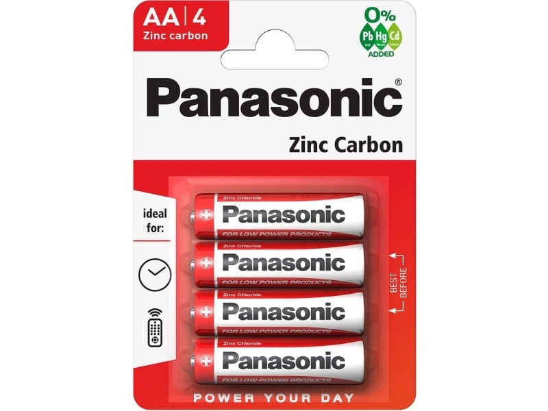 Baterie PANASONIC AA/pencil zinc-mangan 1,5 V (4 buc)