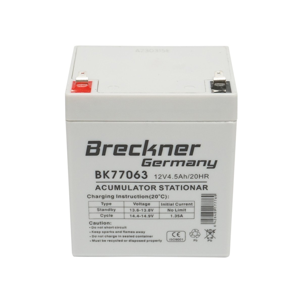 Baterie sistem solar cu gel 12V 4.5Ah 20HR, 90x70x101x107mm FC12-4.5 , Cod: BK77063, Brand: BRECKNER GERMANY