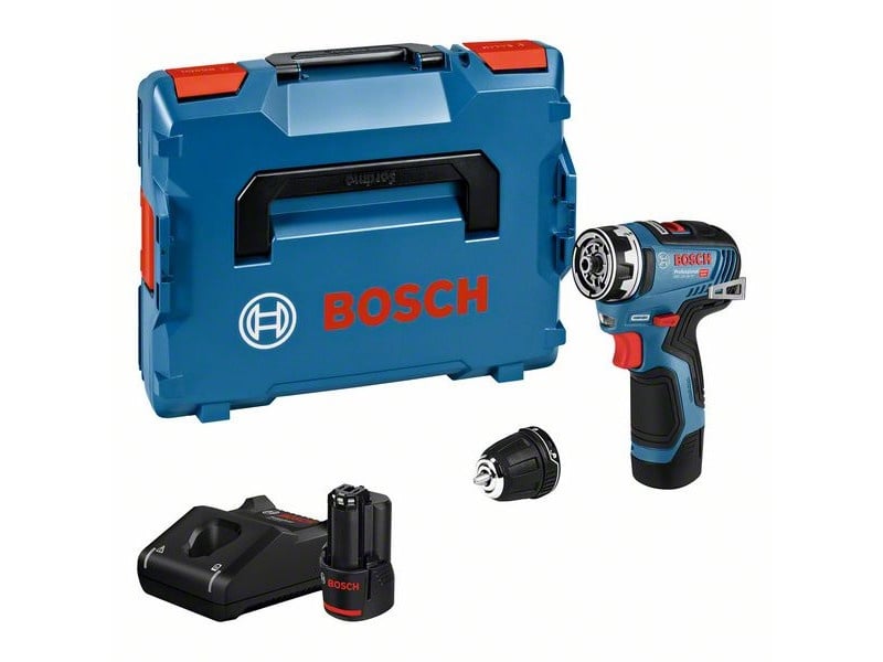 BOSCH burghiu fără fir GSR 12V-35 FC în L-boxx (2 baterii de 3.0 Ah + încărcător rapid) - 2 | YEO