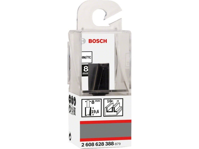 BOSCH Freză cu muchii drepte din carbură 16,0 x 19,6 x 51 x 8 mm