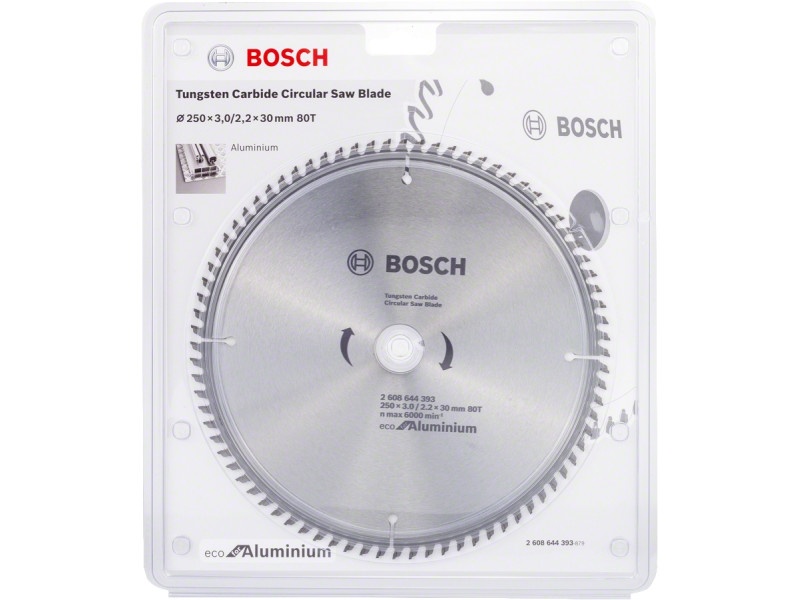 BOSCH Lamă de ferăstrău pentru aluminiu 250 x 30 x 3,0 mm / 80T