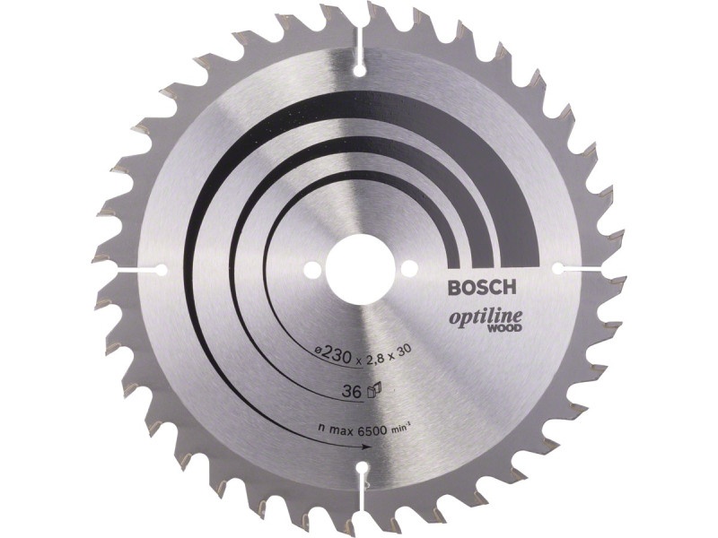 BOSCH Lamă de ferăstrău pentru lemn 230 x 30 x 2,8 mm / 36T Optiline Wood ATB