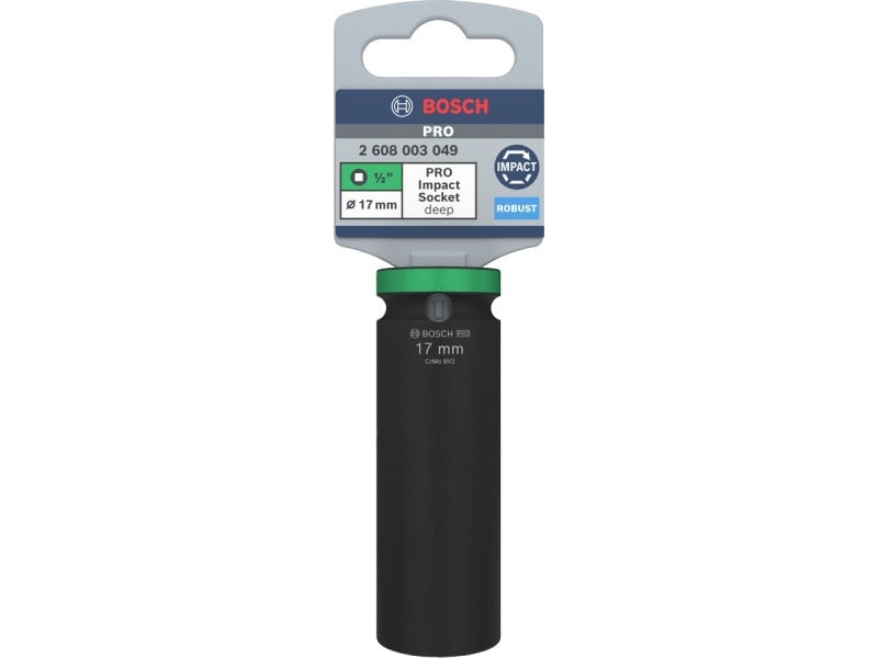 BOSCH PRO Cheie tubulară lungă 1/2" 17 mm CrMo - 2 | YEO