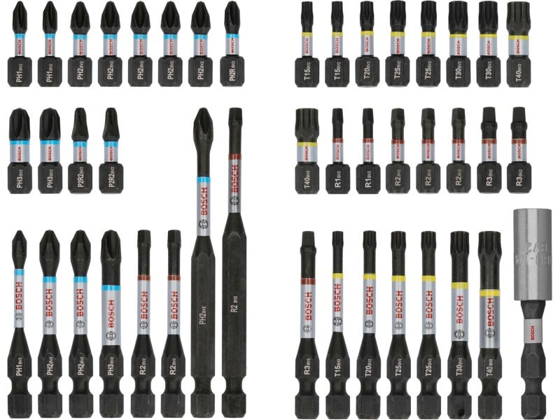 BOSCH PRO Impact bit point set 44 piese 1/4" Hex