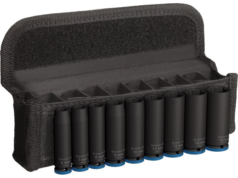 BOSCH PRO Set de mufe lungi 9 piese 1/4" 6-14 mm CrMo