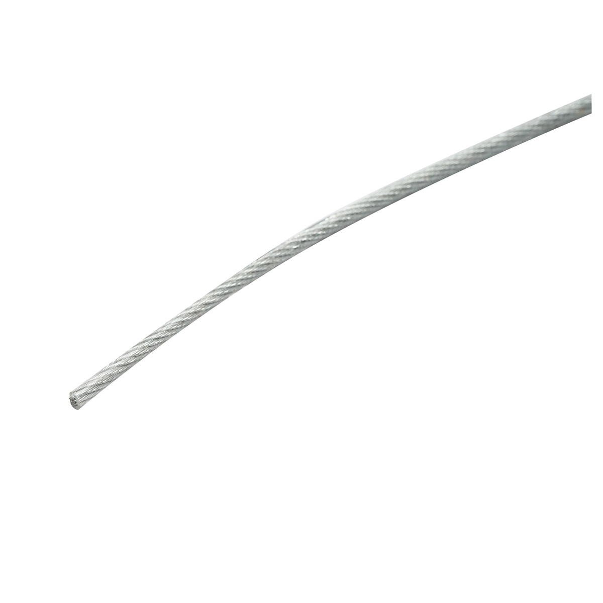 Cablu otel galvanizat cu invelis PVC fi 3mm, foc 6x7+FC, sarcina maxima 230Kg, 250m/rola, greutate 5.07Kg, Cod: DISSW36 - 2 | YEO