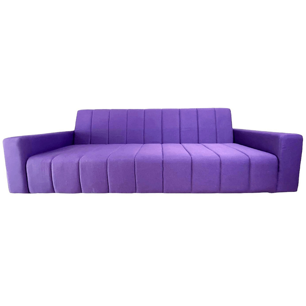 Canapea Fixa Pixie, 3 locuri, 215x83x85cm, Luna 65 Purple, Glasspandoor