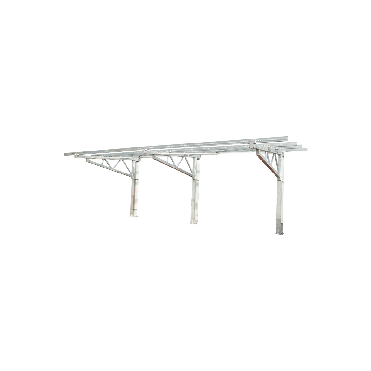 Carport 2 masini cu sistem, structura prinderi panouri solare fotovoltaice(660W) 9.24KW, Cod: BK69626, Brand: BRECKNER GERMANY - 1 | YEO