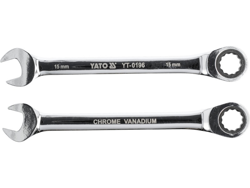 Cheie cu clichet YATO Star 15 mm / 200 mm 72T CrV - 2 | YEO