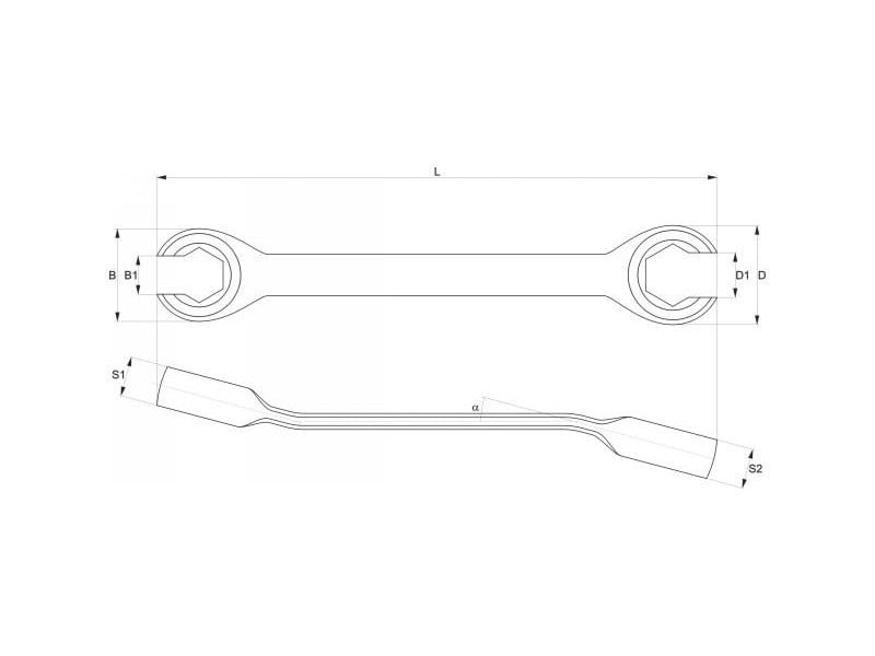 Cheie de frână YATO 8x10 mm CrV 6140