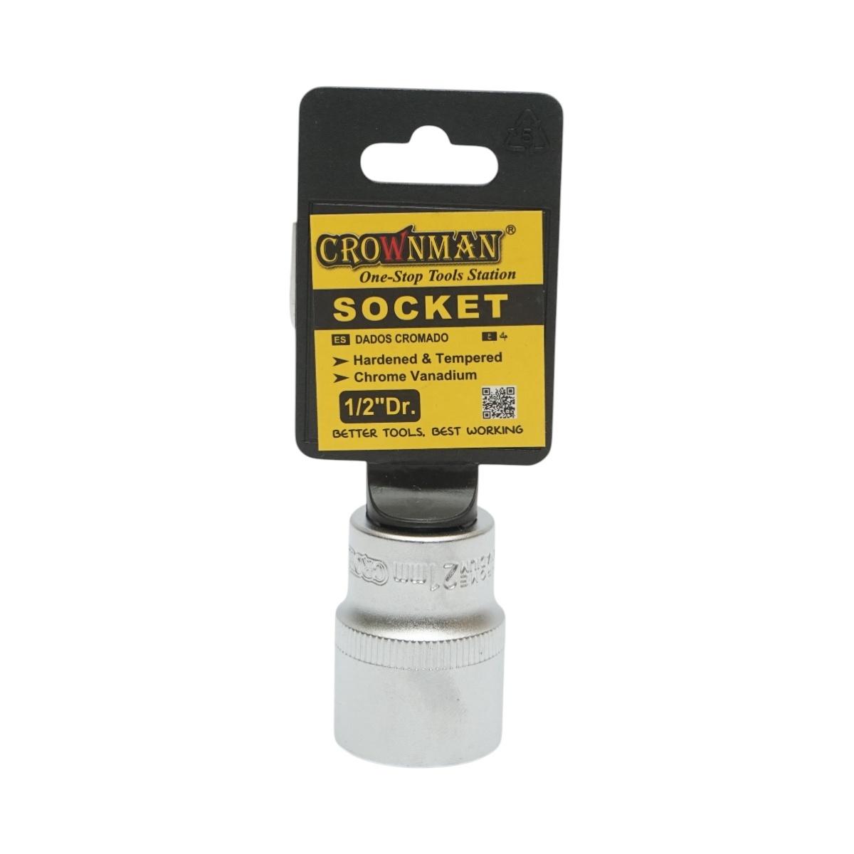 Cheie tubulara 21mm, patrat 1/2 Cr-V , Cod: DISUF53, Crownman