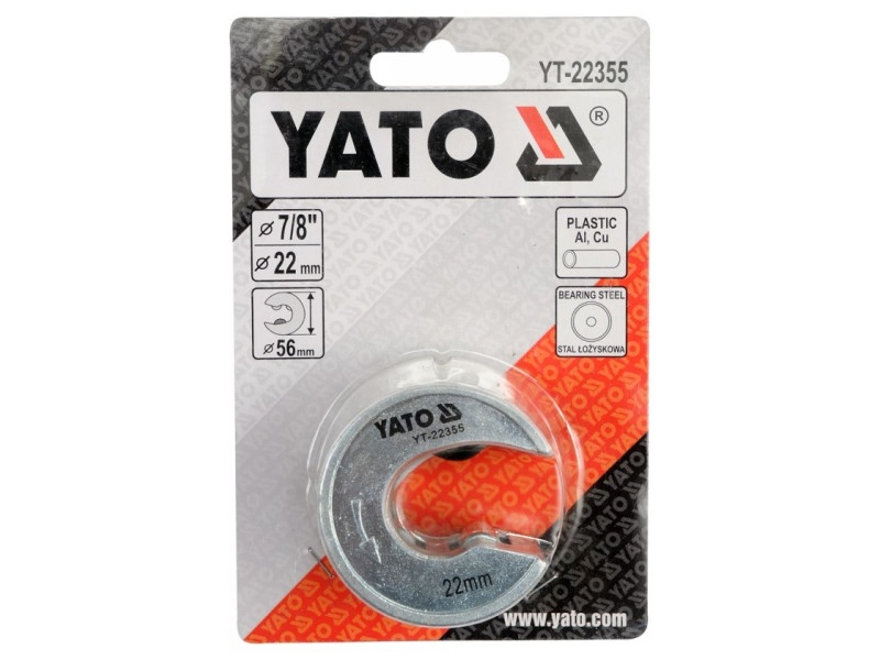 Cutter pentru țevi YATO 22 mm (cupru, aluminiu, plastic)