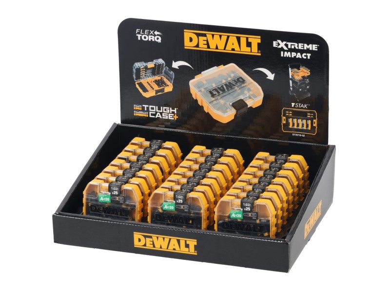 DEWALT Flextorq vârf de bit T20 x 25 mm Tough Case (25 bucăți) - 1 | YEO