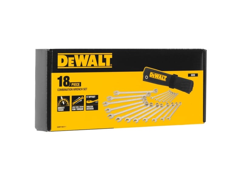 DEWALT set de chei cu stea din 18 piese 6-24 mm