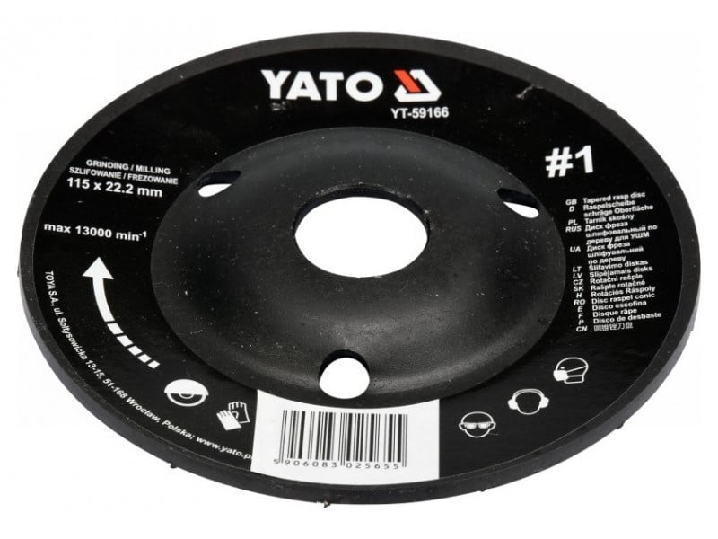 Disc pentru mop grosier YATO #1 115 x 22,2 mm - 2 | YEO