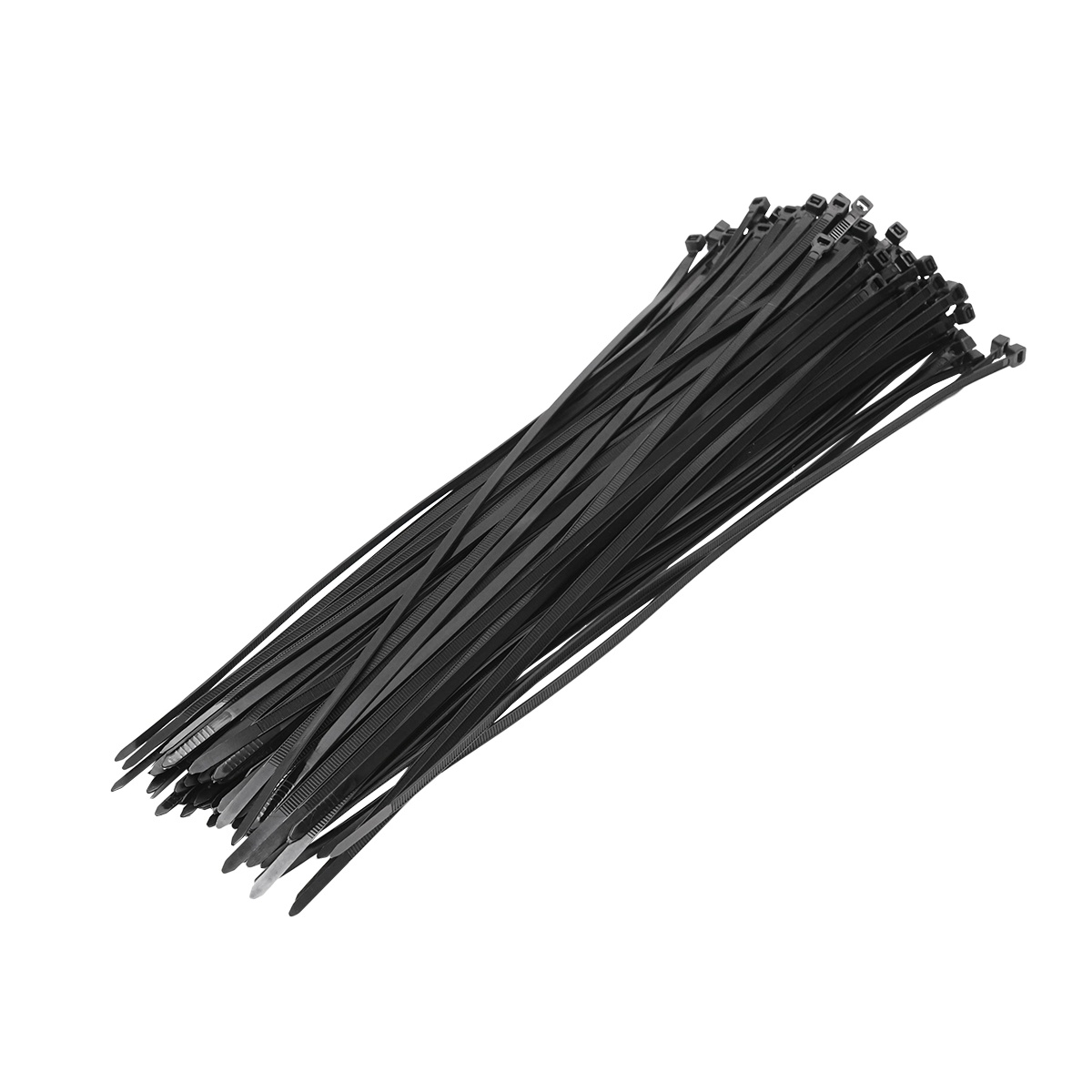 Faseta colier plastic 4.8x360mm, negru, set 100buc, Cod: BK80306, Brand: BRECKNER GERMANY