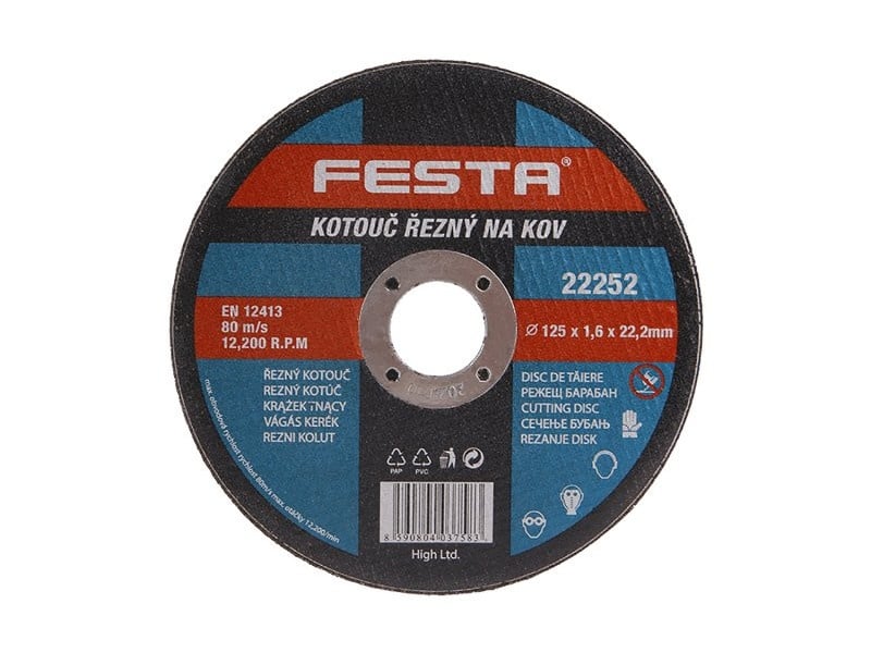 FESTA Disc de tăiere pentru metal 125 x 1,6 x 22,2 mm