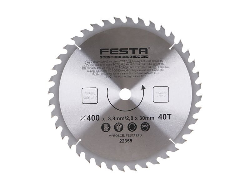 FESTA Lamă de ferăstrău pentru lemn 400 x 30 x 2,8 mm / 40T