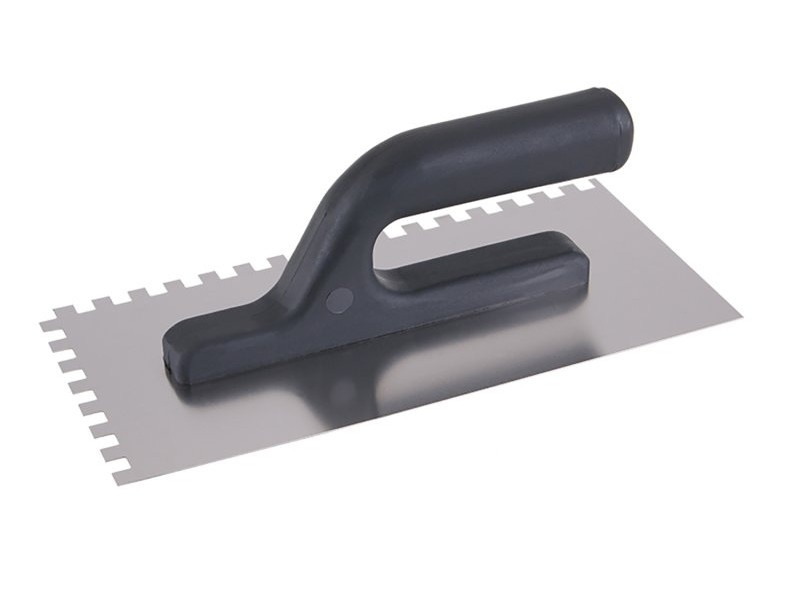 Fier de netezit zimțat 125 x 270 mm inox cu mâner din plastic 8 x 8 mm