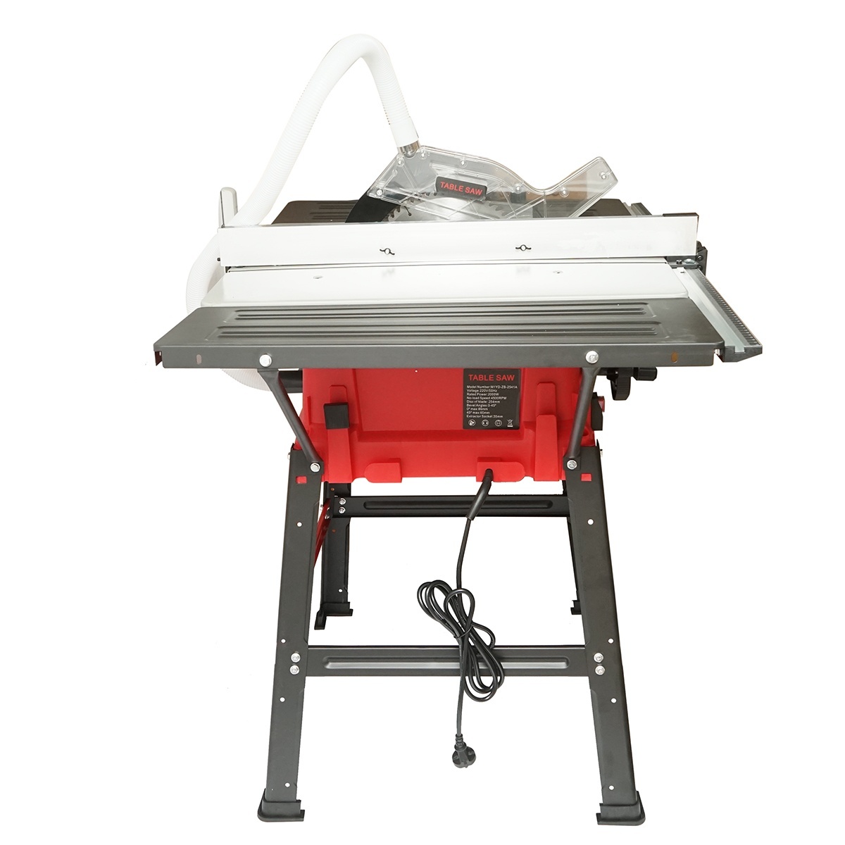 Fierastrau circular cu masa 2000W, 220V, disc 254mm, taiere unghi 0-45°, 4500 rpm 645x940mm, Cod: BK76392 - 3 | YEO