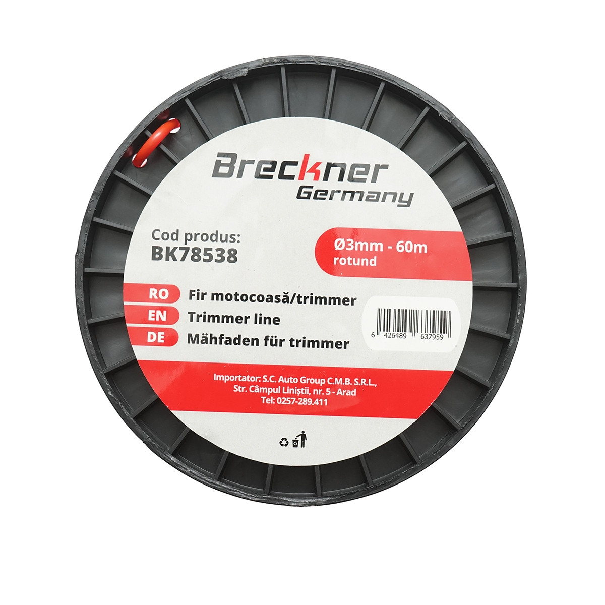 Fir rotund pentru motocoasa 3mmx30m , Cod: BK78538, Brand: BRECKNER GERMANY - 2 | YEO