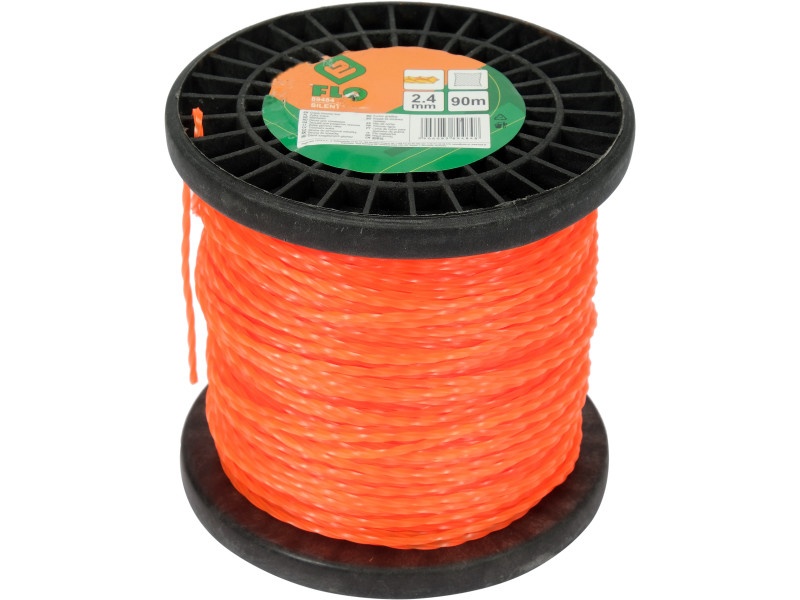 FLO Mașină de tuns iarba pătrat răsucit 2,4 mm x 90 m