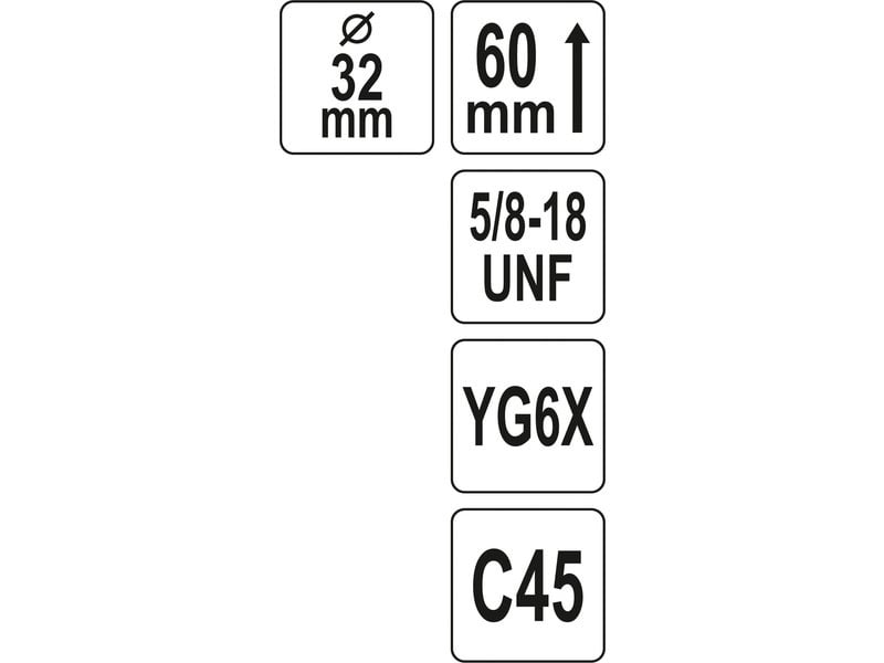 Freză circulară YATO 32 mm 5/8" TCT - 3 | YEO