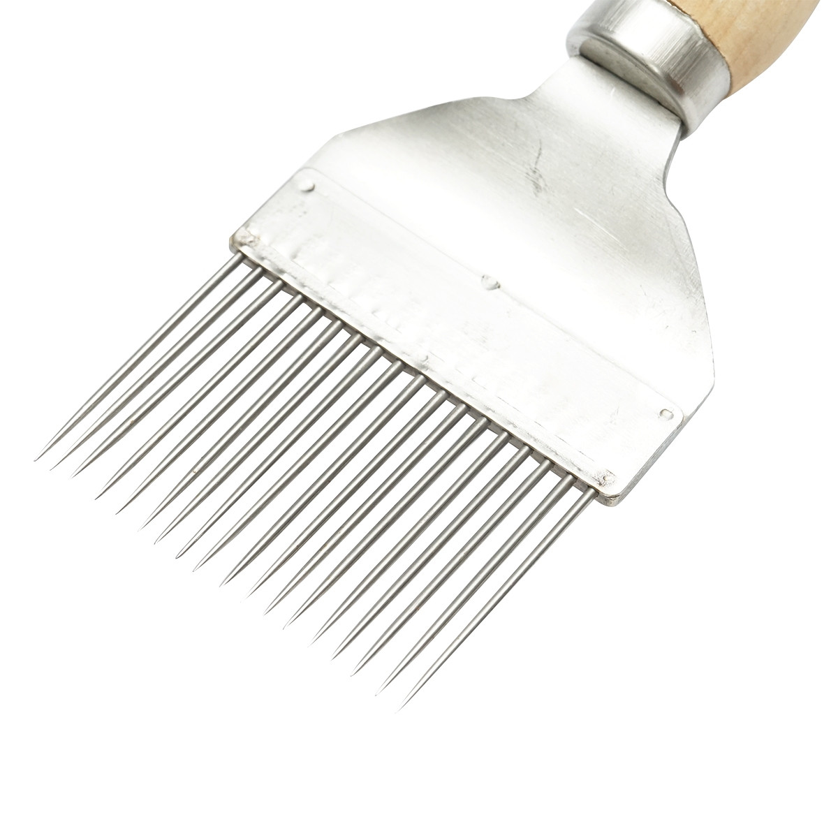 Furculita descapacit din inox cu maner de lemn 215mm, Cod: DISKR94 - 3 | YEO