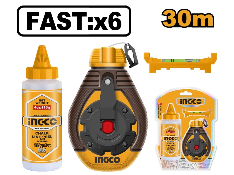 INGCO Set cablu de pictură 2 bucăți 30 m (cablu din plastic + vopsea albastră)