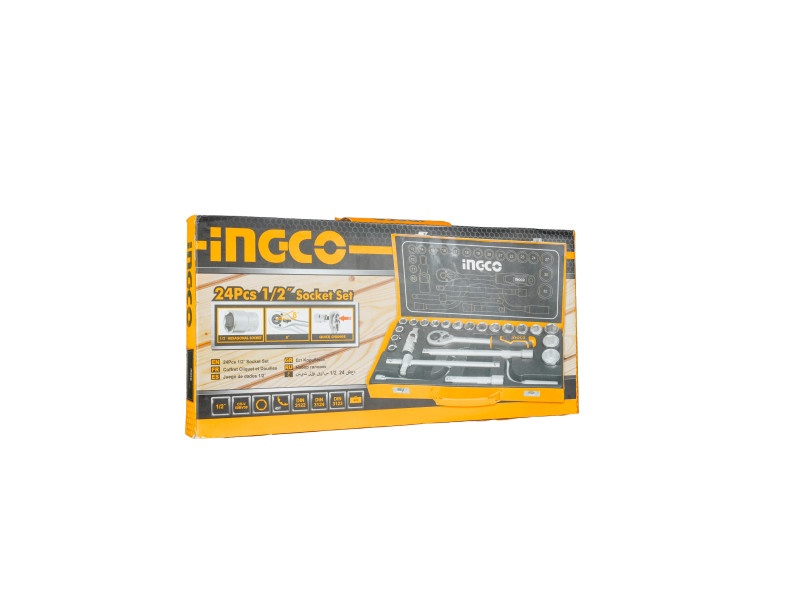 INGCO set de prize 24 piese 1/2" 10-32 mm CrV