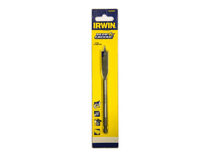 IRWIN Burghiu plat pentru lemn 12 x 152 mm bit Blue Groove 4x - 1 | YEO