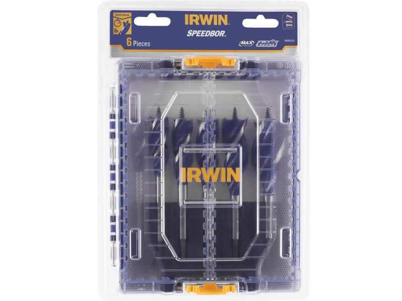 IRWIN Set de burghie plate pentru lemn 6 bucăți Bit Blue Groove 6x (16-32 mm) - 2 | YEO