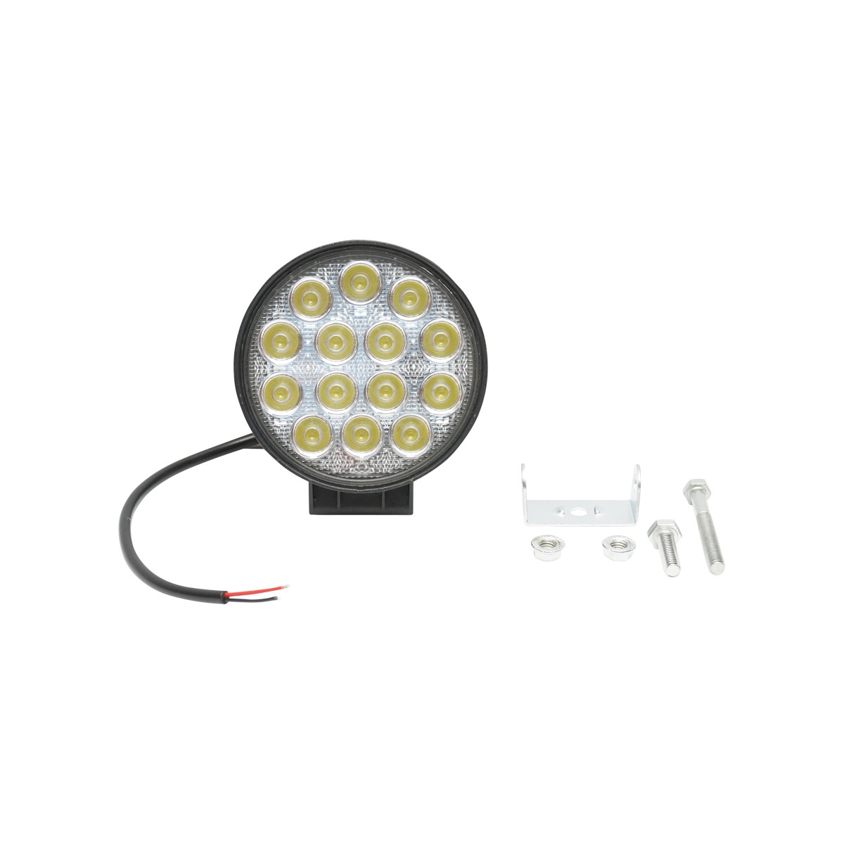 Lampa cu 14 LED-uri 10-30V 42W unghi radiere 60 de grade tip flood 114x114x61mm IP67 6000K, Cod: BK69016F, Brand: BRECKNER GERMANY