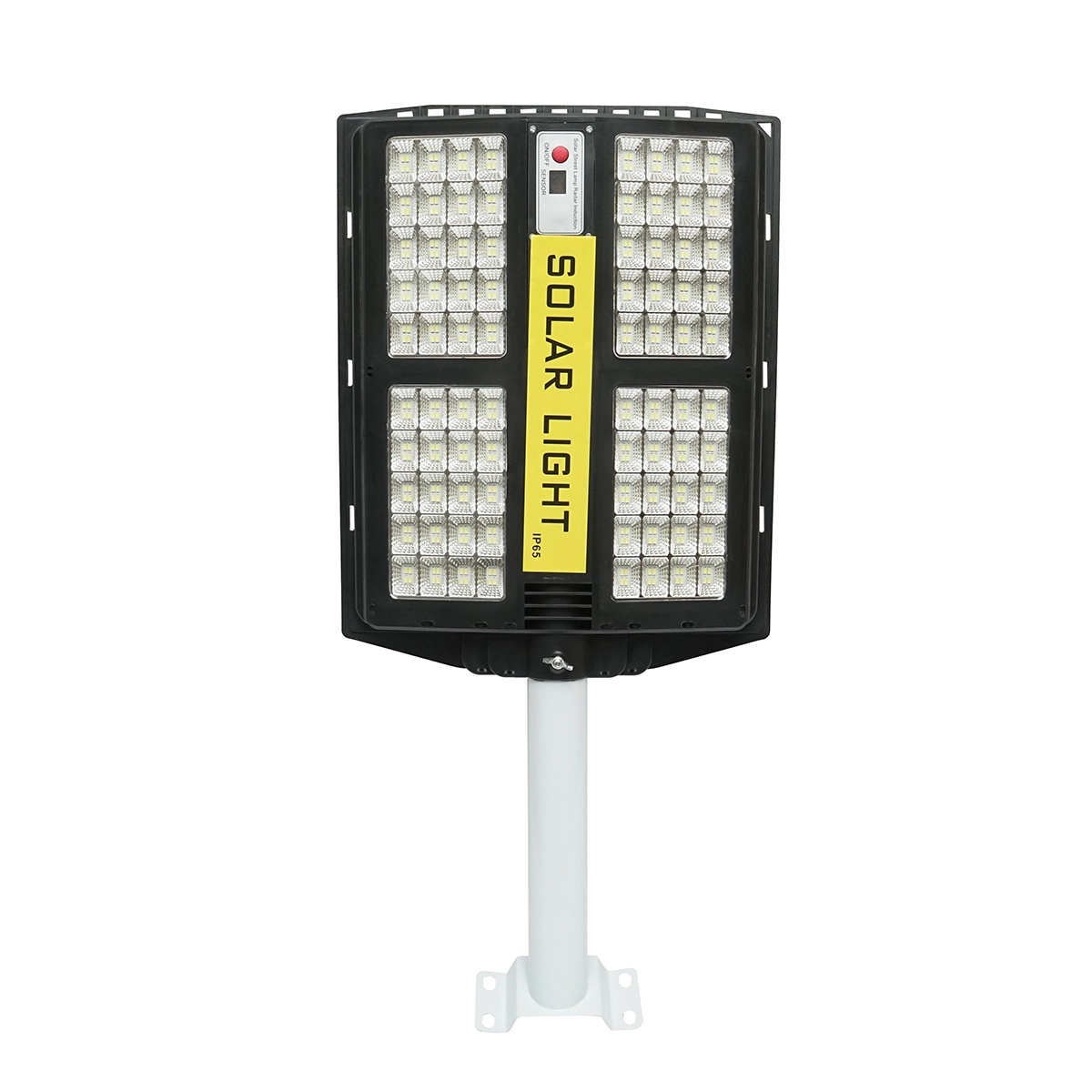 Lampa solara LED iluminat stradal 200W 6500K cu panou solar 15W, baterie 15000mAh, telecomanda, prindere pe stalp IP65, Cod: BK79614, Brand: BRECKNER GERMANY