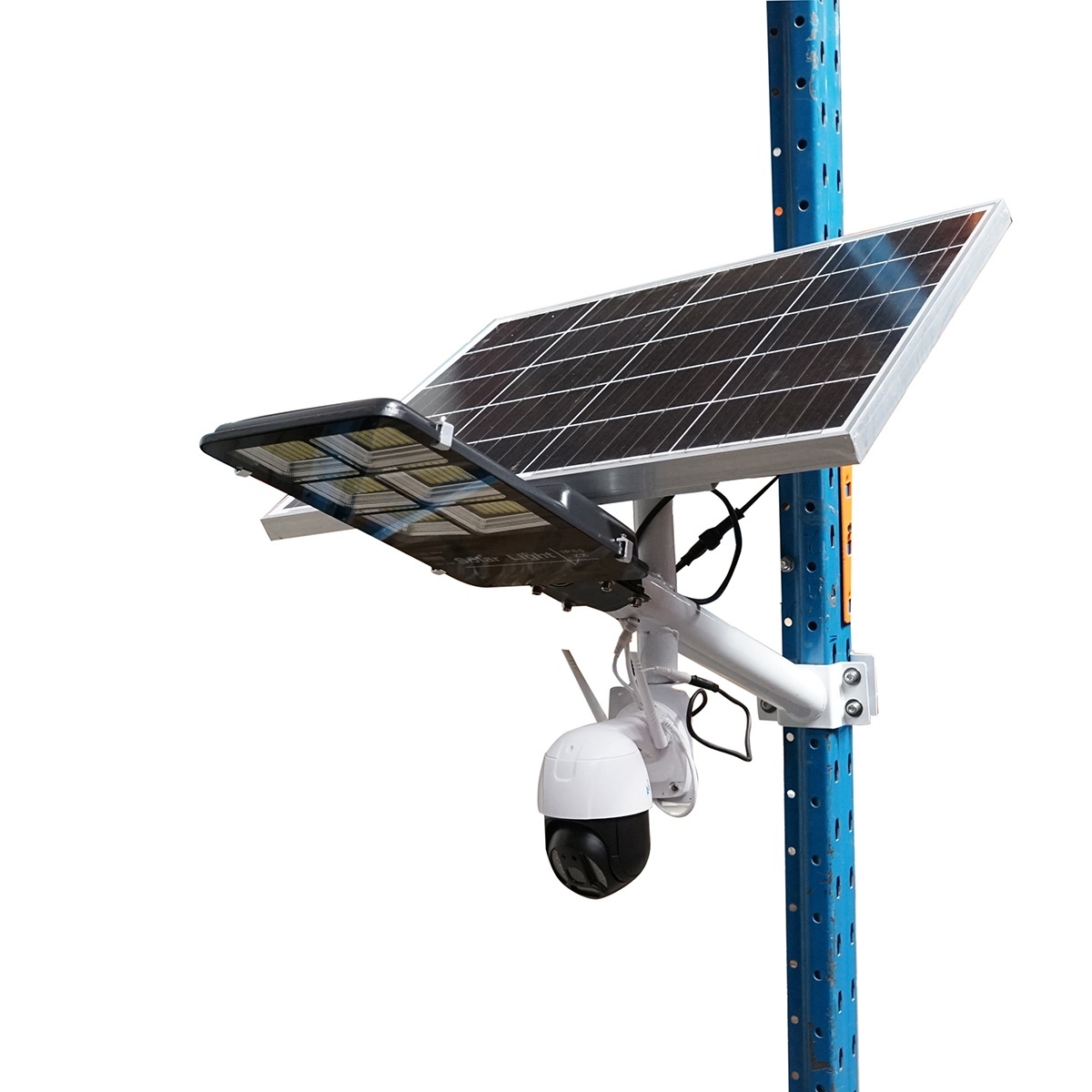 Lampa stradala LED 300W cu panou solar 60W, camera supraveghere 4G si baterie 16000mAh , Cod: BK69686, Brand: BRECKNER GERMANY